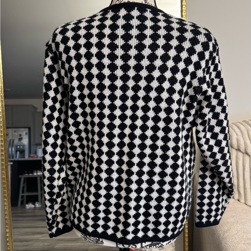 Black and White Patterned Blazer Potomac collection. - Picture 4 of 8